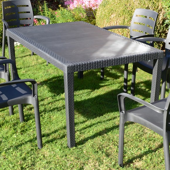 Trabella Salerno Grey Rectangular Table