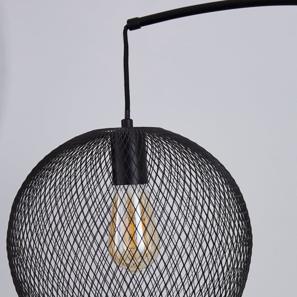 Harrison Black Arc Floor Lamp