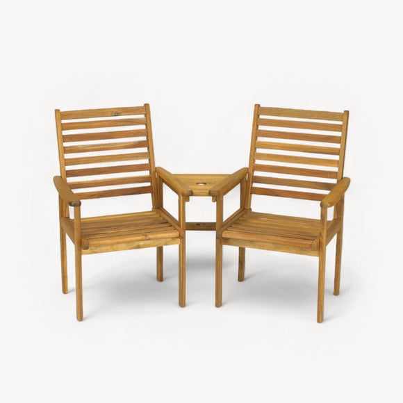 Napoli 2 Seat Wooden Companion Set