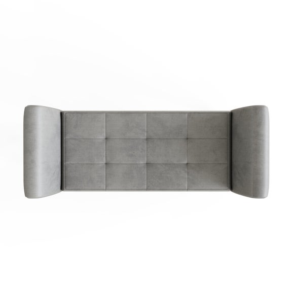 Balmoral Window Seat, Grey Chenille