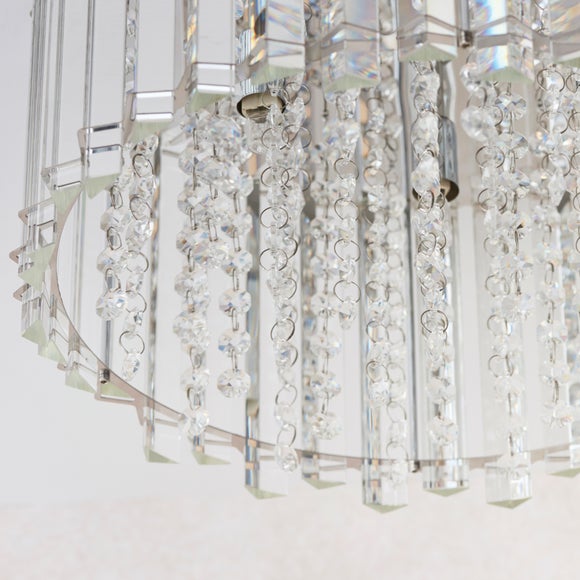 Vogue Crystal Blessing 4 Light Flush Ceiling Light