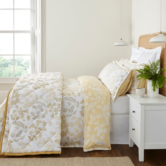 Dorma Daylesford Yellow 100% Cotton Bedspread, product image 5
