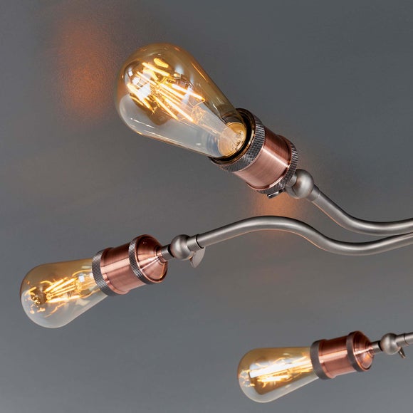 Vogue Eastville 8 Light Semi Flush Ceiling Light