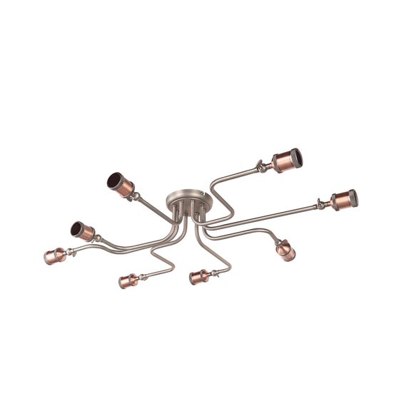 Vogue Eastville 8 Light Semi Flush Ceiling Light