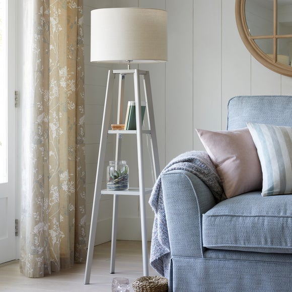 Beaumont Plant Stand Wooden Floor Lamp