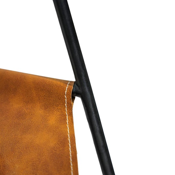 Contemporary Hanging Leather Log Holder, product image 4