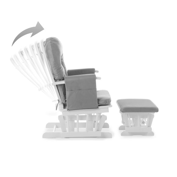 Obaby Reclining Glider Chair and Stool, product image 6