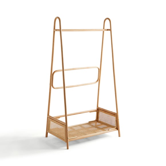 French Cane Clothes Rail Self Assembly