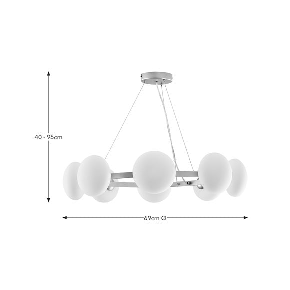 Yonah 8 Light Ceiling Light