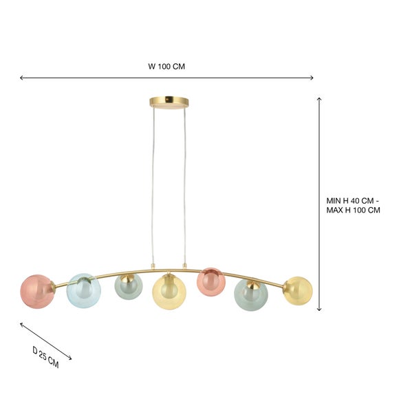 Eliza 7 Light Diner Ceiling Light