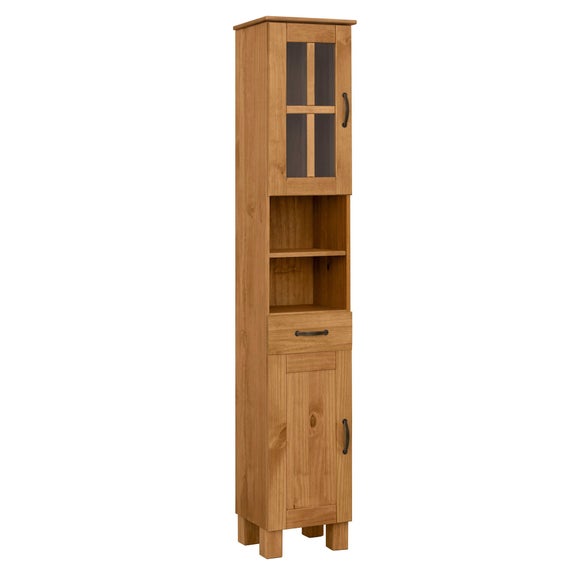 Harlow Oak Effect Tallboy Storage Unit