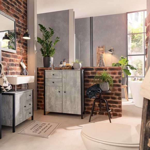 Colton Undersink Unit, Concrete Effect