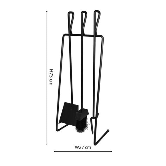Black Linear Companion Set