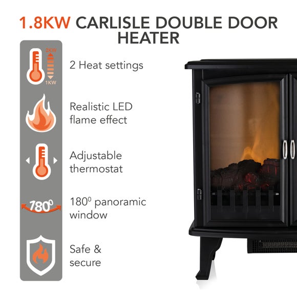 1800W Carlisle Stove Fireplace