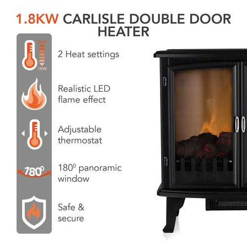 1800W Carlisle Stove Fireplace