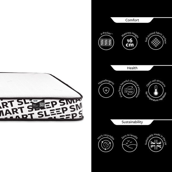Jay-Be Bunk E-Pocket Eco Kids Hybrid Mattress