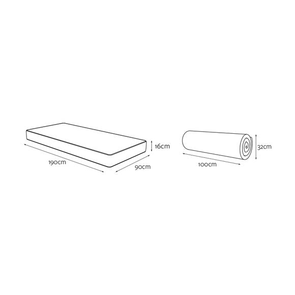 Jay-Be Bunk E-Pocket Eco Kids Hybrid Mattress