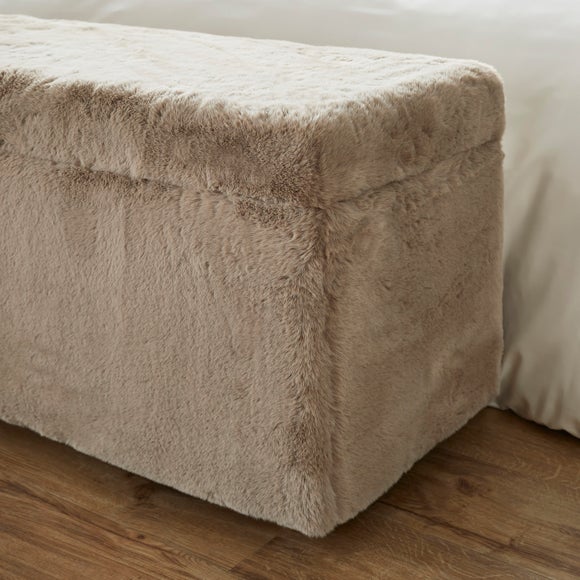 Elysia End of Bed Ottoman, Faux Fur, product image 18