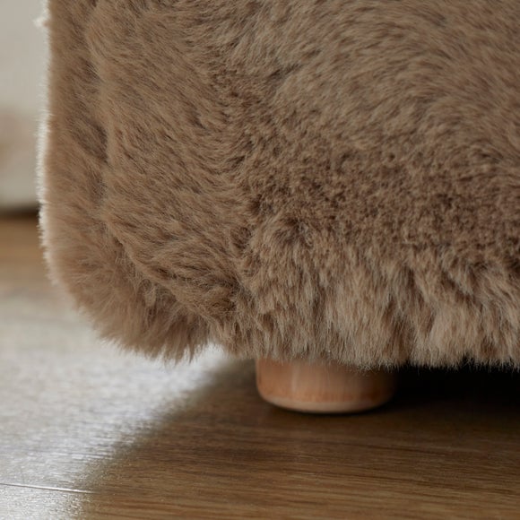Elysia End of Bed Ottoman, Faux Fur, product image 19