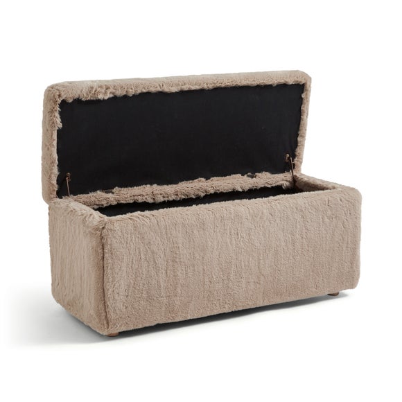 Elysia End of Bed Ottoman, Faux Fur, product image 20