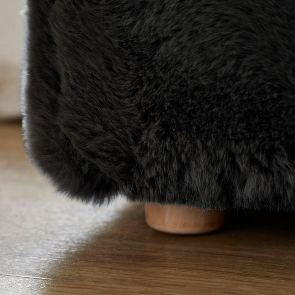 Elysia End of Bed Ottoman, Faux Fur, product image 12