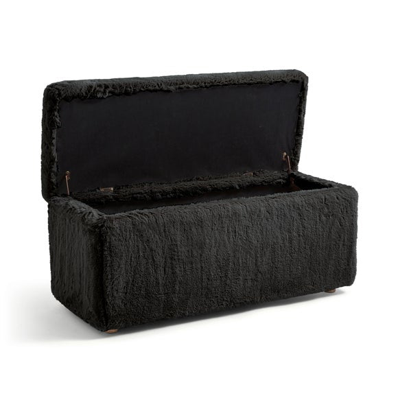 Elysia End of Bed Ottoman, Faux Fur, product image 13
