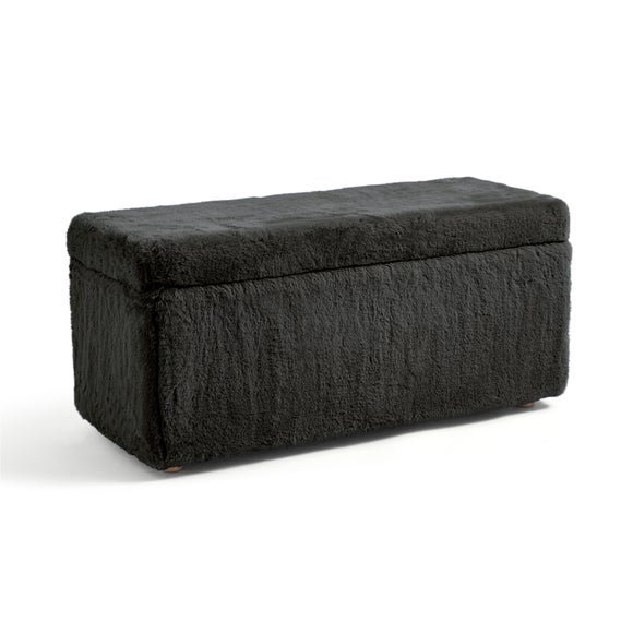 Elysia End of Bed Ottoman, Faux Fur, product image 14