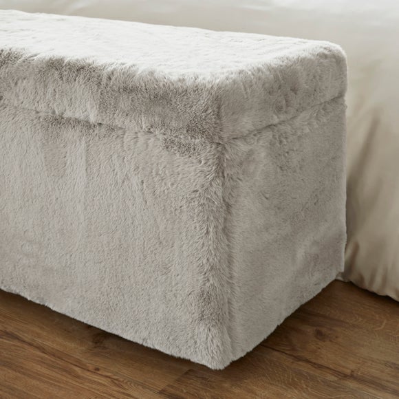 Elysia End of Bed Ottoman, Faux Fur, product image 25