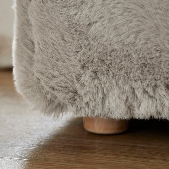 Elysia End of Bed Ottoman, Faux Fur, product image 26