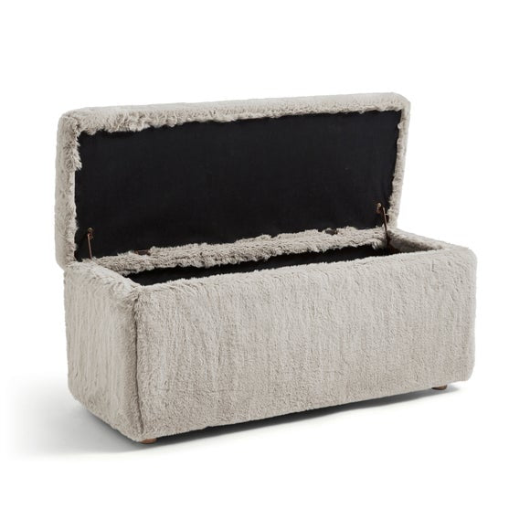 Elysia End of Bed Ottoman, Faux Fur, product image 27
