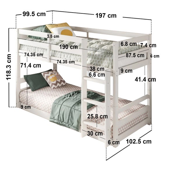 Flair Shasha Low Bunk Bed Frame, product image 4