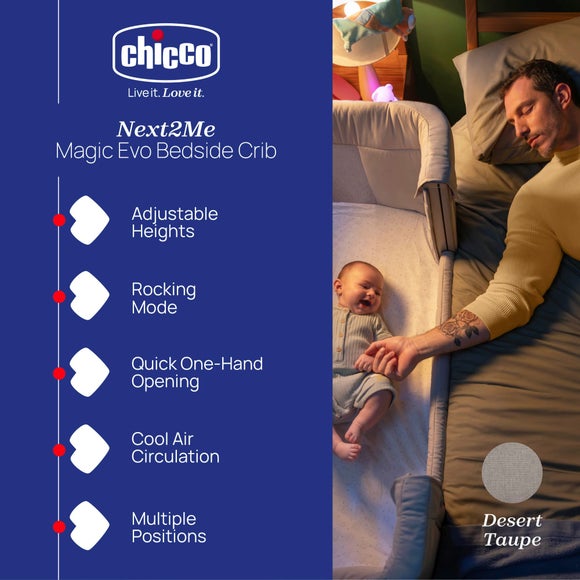 Chicco Next2Me Magic Evo Bedside Crib, product image 12