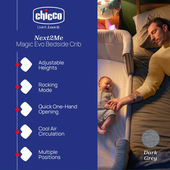 Chicco Next2Me Magic Evo Bedside Crib, product image 2
