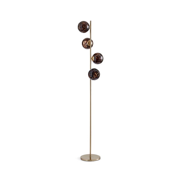 Kira 4 Light Tortoiseshell Floor Lamp