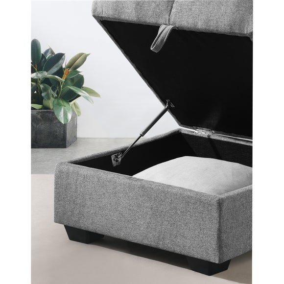 Margo Chenille Storage Ottoman, product image 5