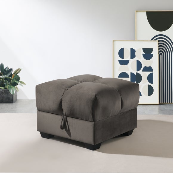 Margo Velvet Storage Ottoman, product image 4