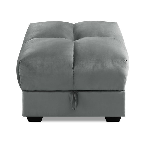 Margo Velvet Storage Ottoman, product image 3