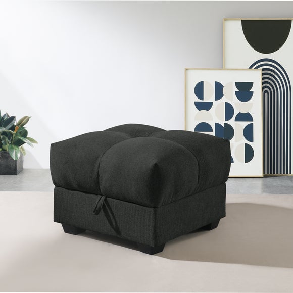 Margo Chenille Storage Ottoman, product image 1