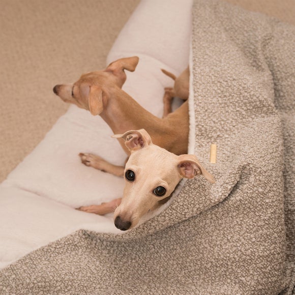 Lords and Labradors Boucle Sleepy Burrow Dog Bed, product image 8