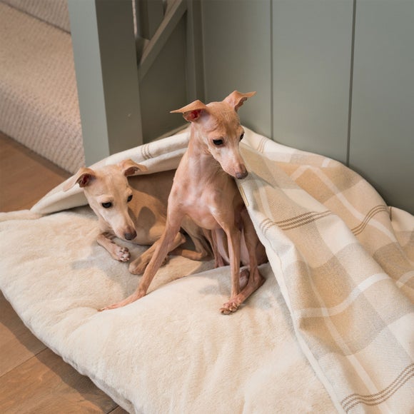 Lords and Labradors Balmoral Tweed Sleepy Burrow Dog Bed, product image 18