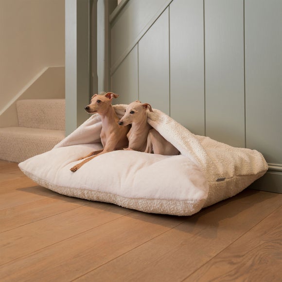 Lords and Labradors Boucle Sleepy Burrow Dog Bed, product image 1