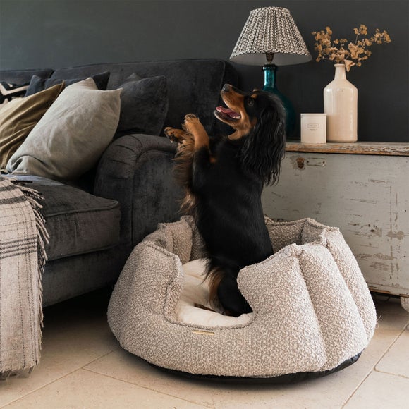 Lords and Labradors Boucle High Wall Dog Bed, product image 1