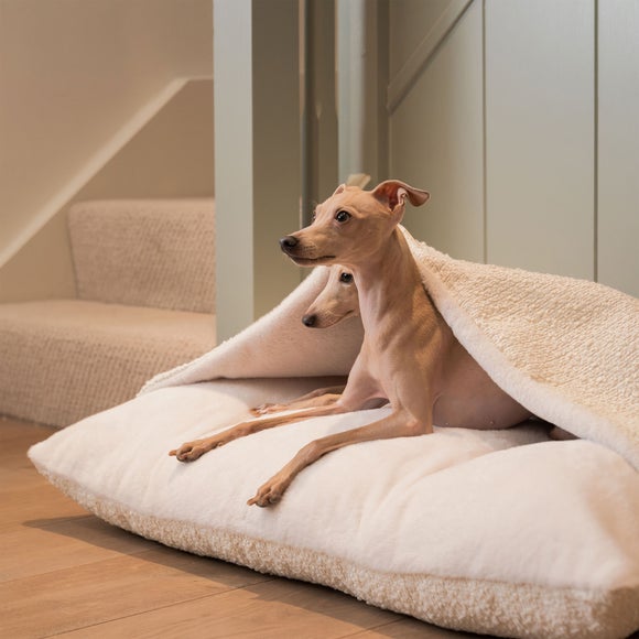 Lords and Labradors Boucle Sleepy Burrow Dog Bed, product image 17
