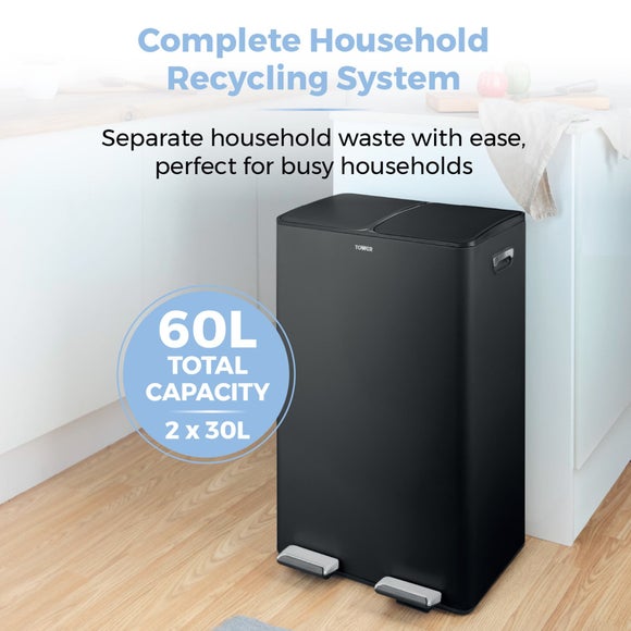 Tower 60L Recycling Pedal Bin, product image 19