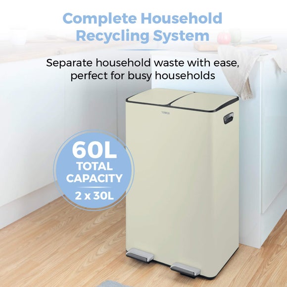 Tower 60L Recycling Pedal Bin, product image 3