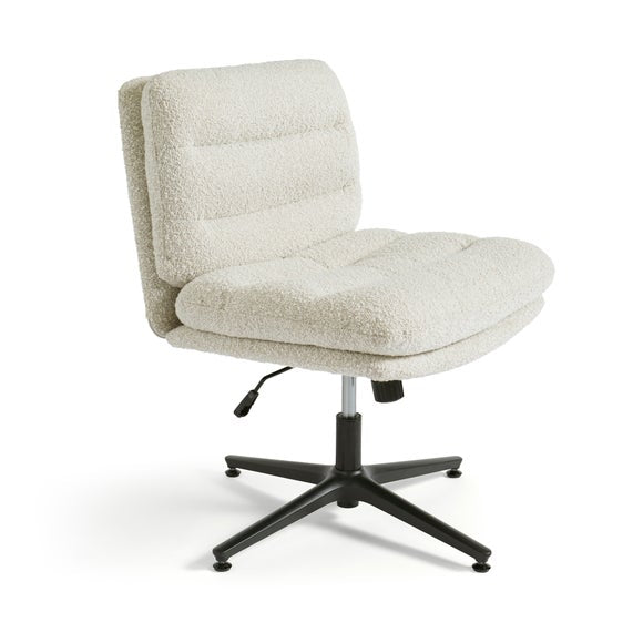 Bertha Tonal Boucle Wide Criss Cross Office Chair, product image 6