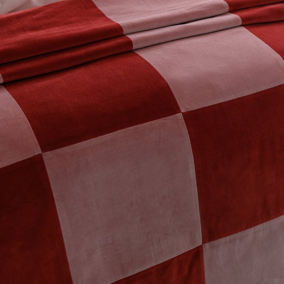 Clara Cotton Velvet Patchwork Bedspread, product image 5