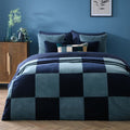 Clara Cotton Velvet Patchwork Bedspread, product image 1