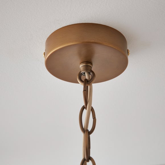 Hartford Alabaster 5 Light Semi Flush Ceiling Light