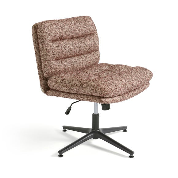 Bertha Tonal Boucle Wide Criss Cross Office Chair, product image 10